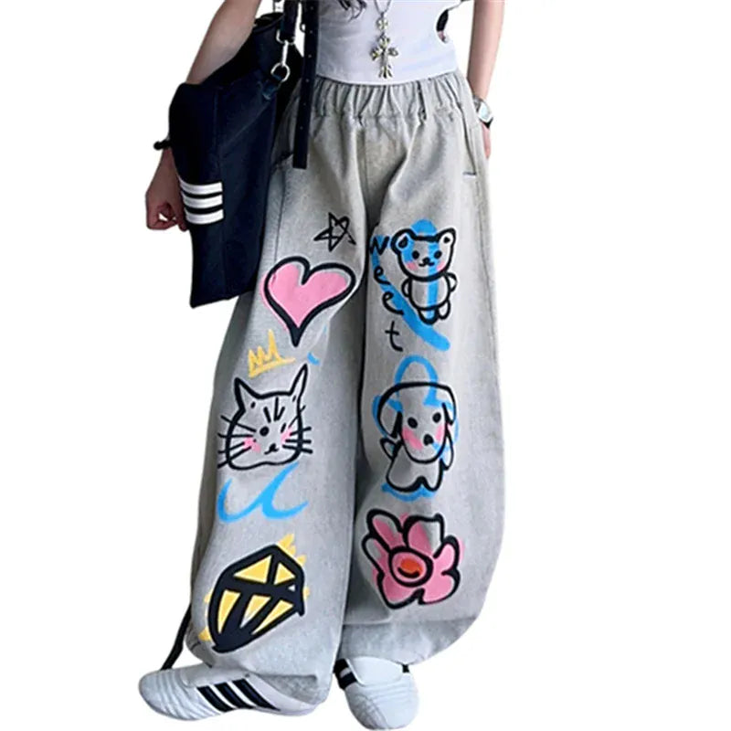 Trendy Kids Apparel Kids Clothing Girls Baggy Denim Pants