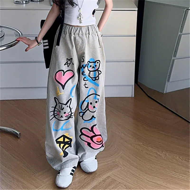 Trendy Kids Apparel Kids Clothing Girls Baggy Denim Pants