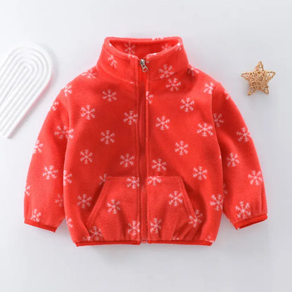 Trendy Kids Apparel Kids Clothing Girls' Cartoon Print Fleece Coat