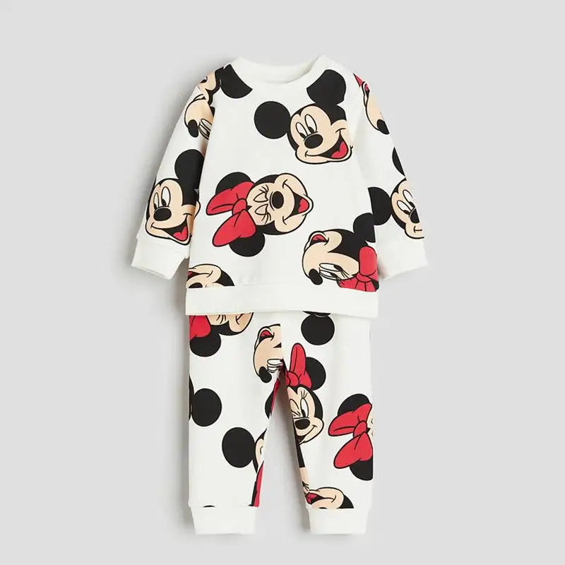 Trendy Kids Apparel Kids Clothing Girls Cartoon Print Tracksuit