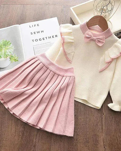 Trendy Kids Apparel Kids Clothing Girls Casual Knitting Set