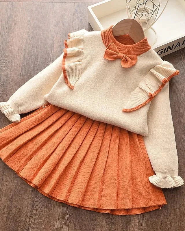 Trendy Kids Apparel Kids Clothing Girls Casual Knitting Set