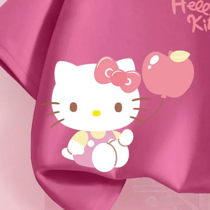Trendy Kids Apparel Kids Clothing Girls Cotton Hello Kitty Printed T-shirts