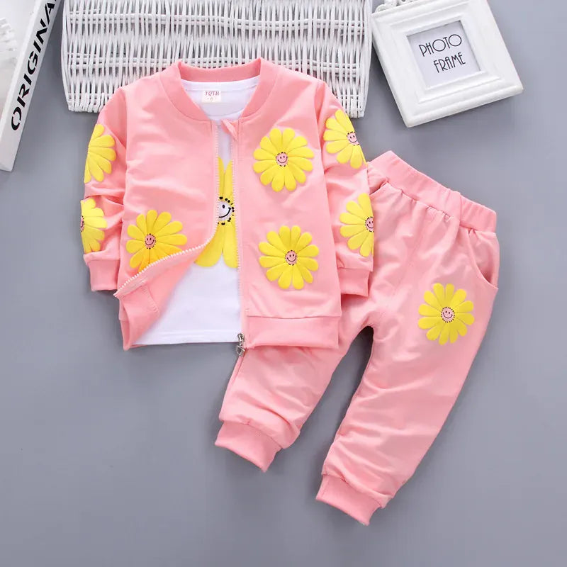 Trendy Kids Apparel Kids Clothing Girls Cotton Tracksuit
