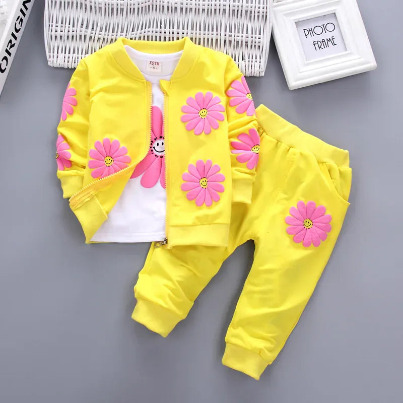 Trendy Kids Apparel Kids Clothing Girls Cotton Tracksuit
