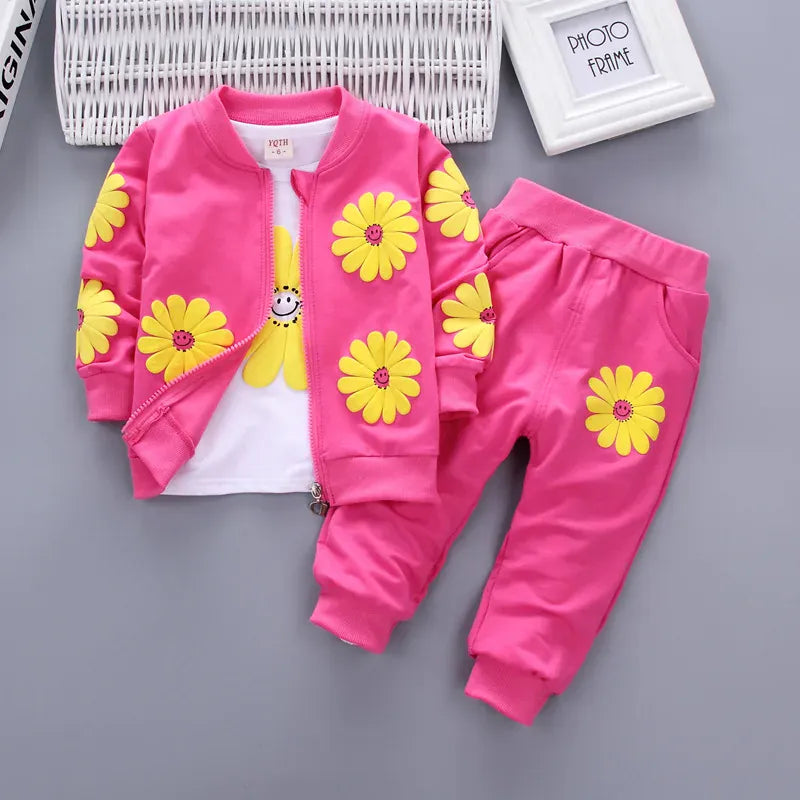 Trendy Kids Apparel Kids Clothing Girls Cotton Tracksuit