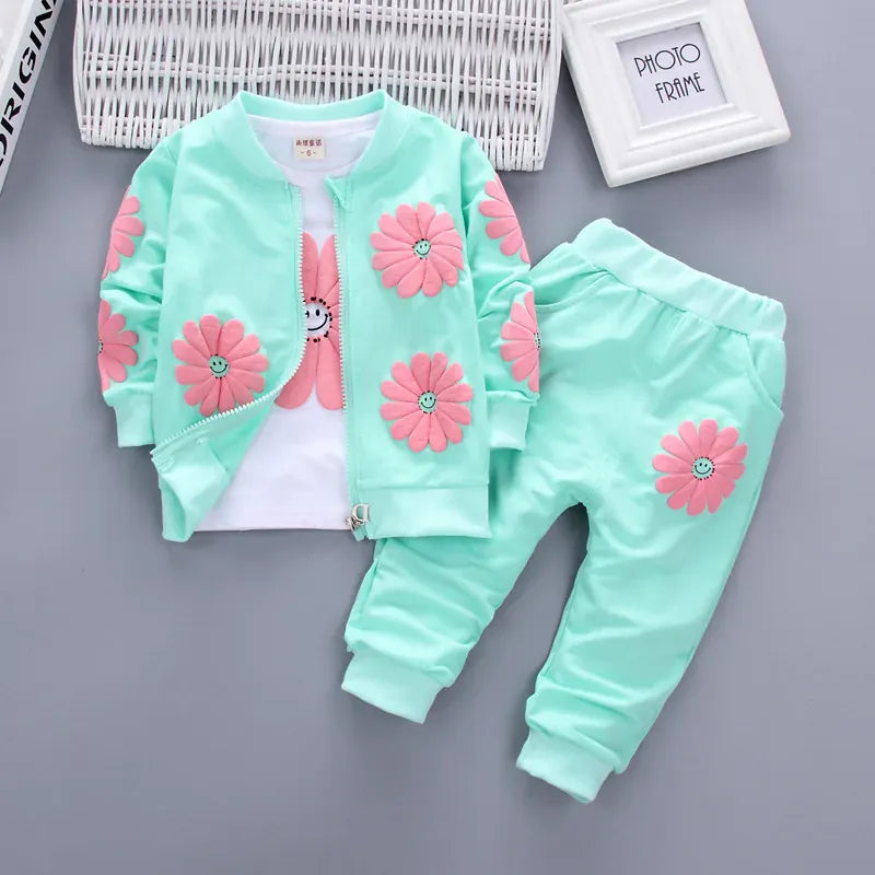 Trendy Kids Apparel Kids Clothing Girls Cotton Tracksuit