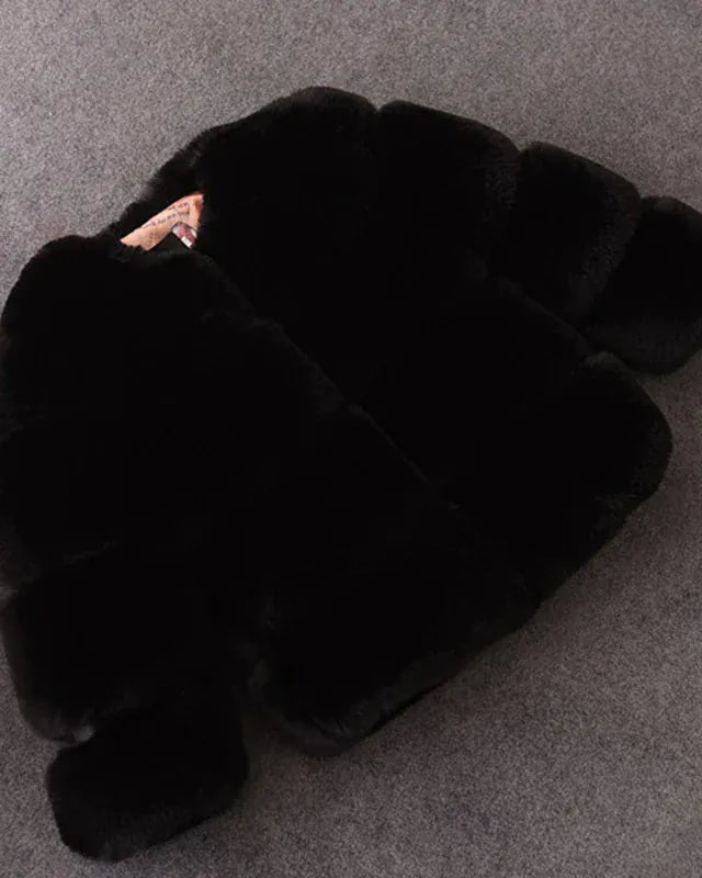 Trendy Kids Apparel Kids Clothing Girls Faux Fur Coat Winter