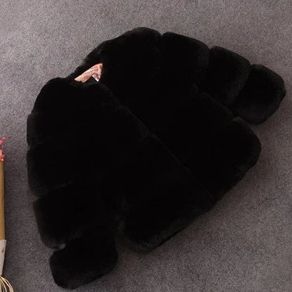 Trendy Kids Apparel Kids Clothing Girls Faux Fur Coat Winter