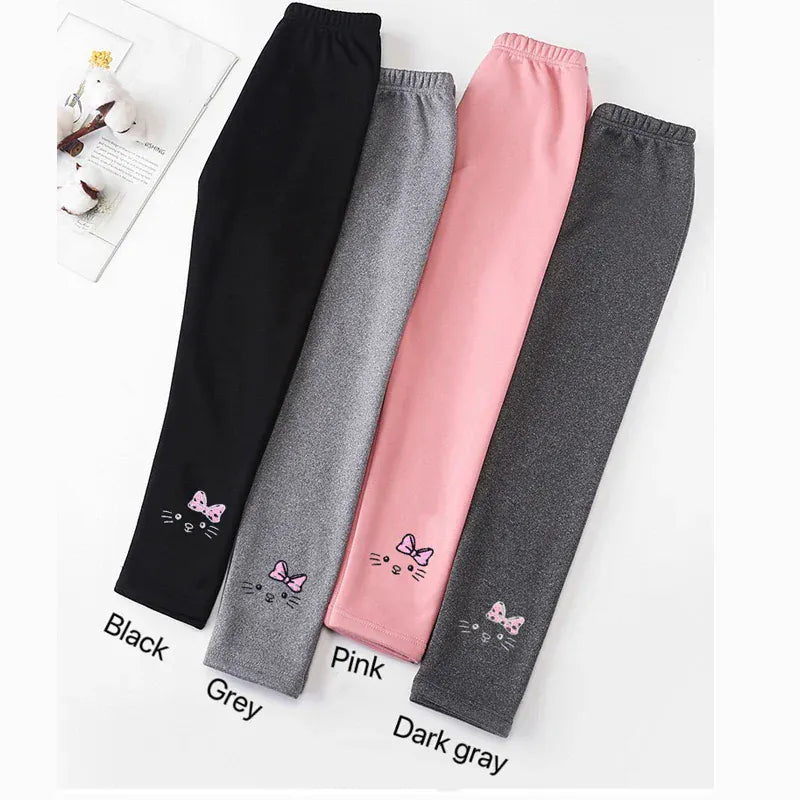 Trendy Kids Apparel Kids Clothing Girls Fleece-Lined Thermal Winter Leggings