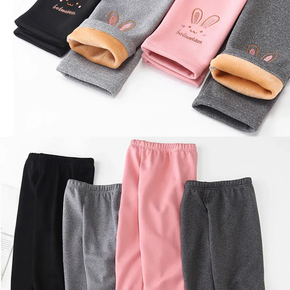 Trendy Kids Apparel Kids Clothing Girls Fleece-Lined Thermal Winter Leggings