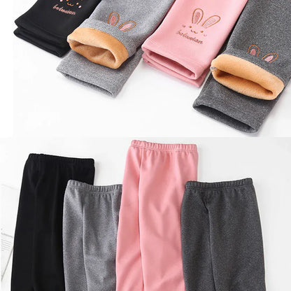 Trendy Kids Apparel Kids Clothing Girls Fleece-Lined Thermal Winter Leggings