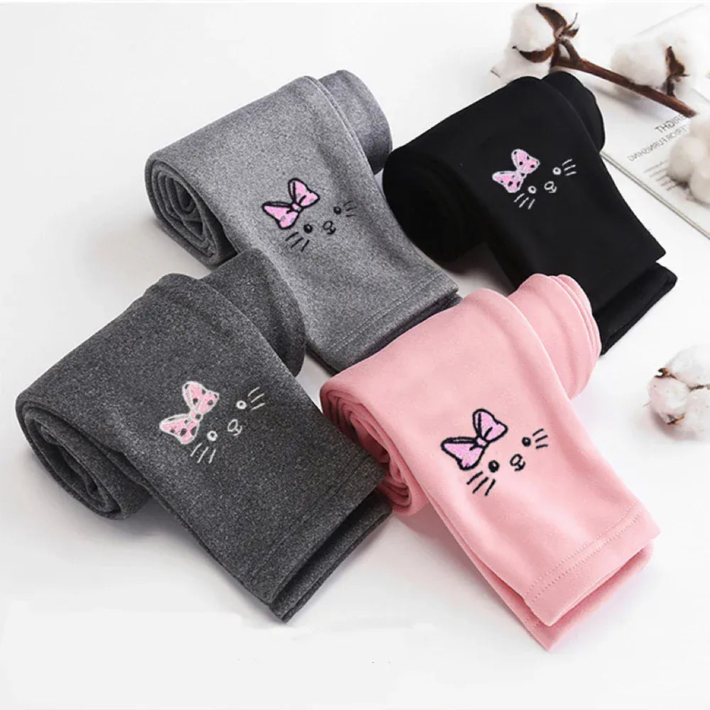 Trendy Kids Apparel Kids Clothing Girls Fleece-Lined Thermal Winter Leggings
