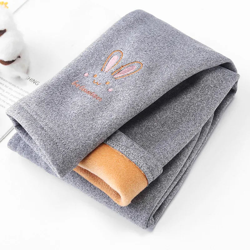 Trendy Kids Apparel Kids Clothing Girls Fleece-Lined Thermal Winter Leggings