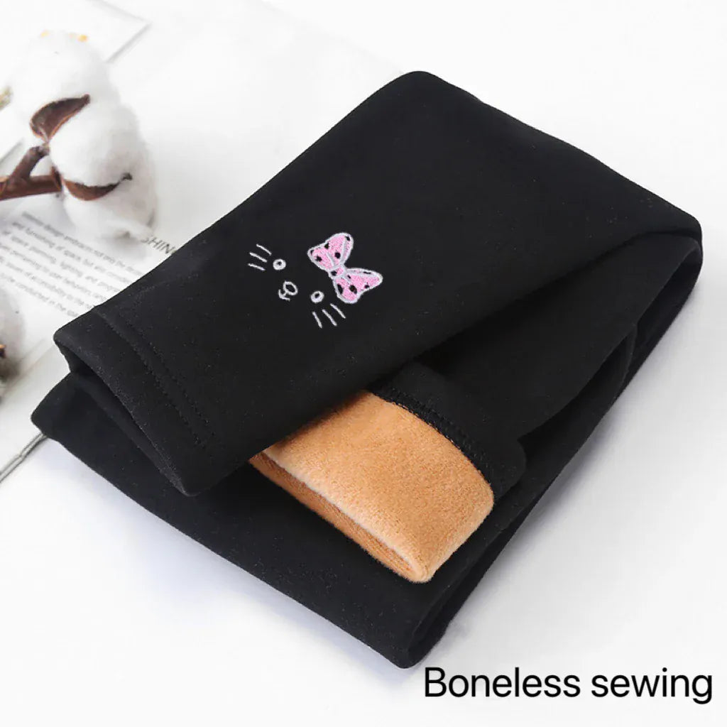 Trendy Kids Apparel Kids Clothing Girls Fleece-Lined Thermal Winter Leggings
