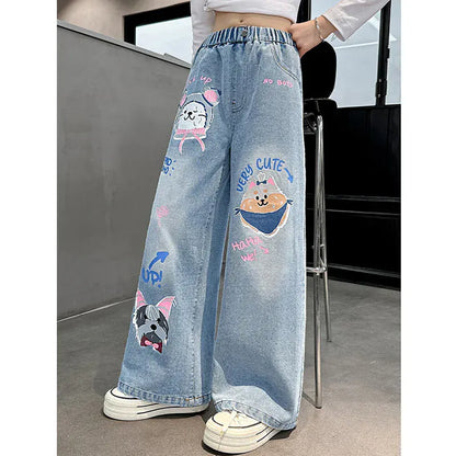 Trendy Kids Apparel Kids Clothing Girls Graffiti Street Style Long Pants