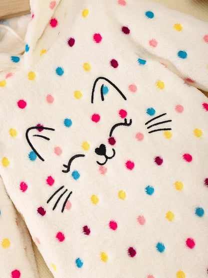 Trendy Kids Apparel Kids Clothing Girls' Hooded Flannel Dress