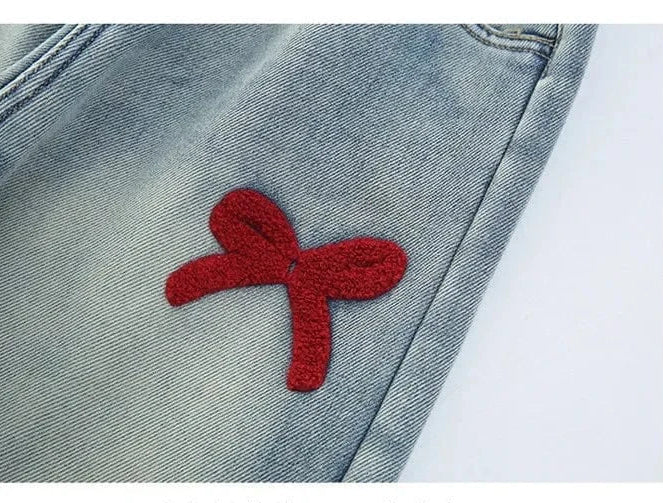 Trendy Kids Apparel Kids Clothing Girls Loose Wide-leg Jeans