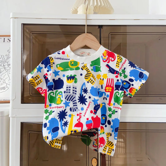 Trendy Kids Apparel Kids Clothing Girls' Mickey Mouse Short Sleeve T-shirt