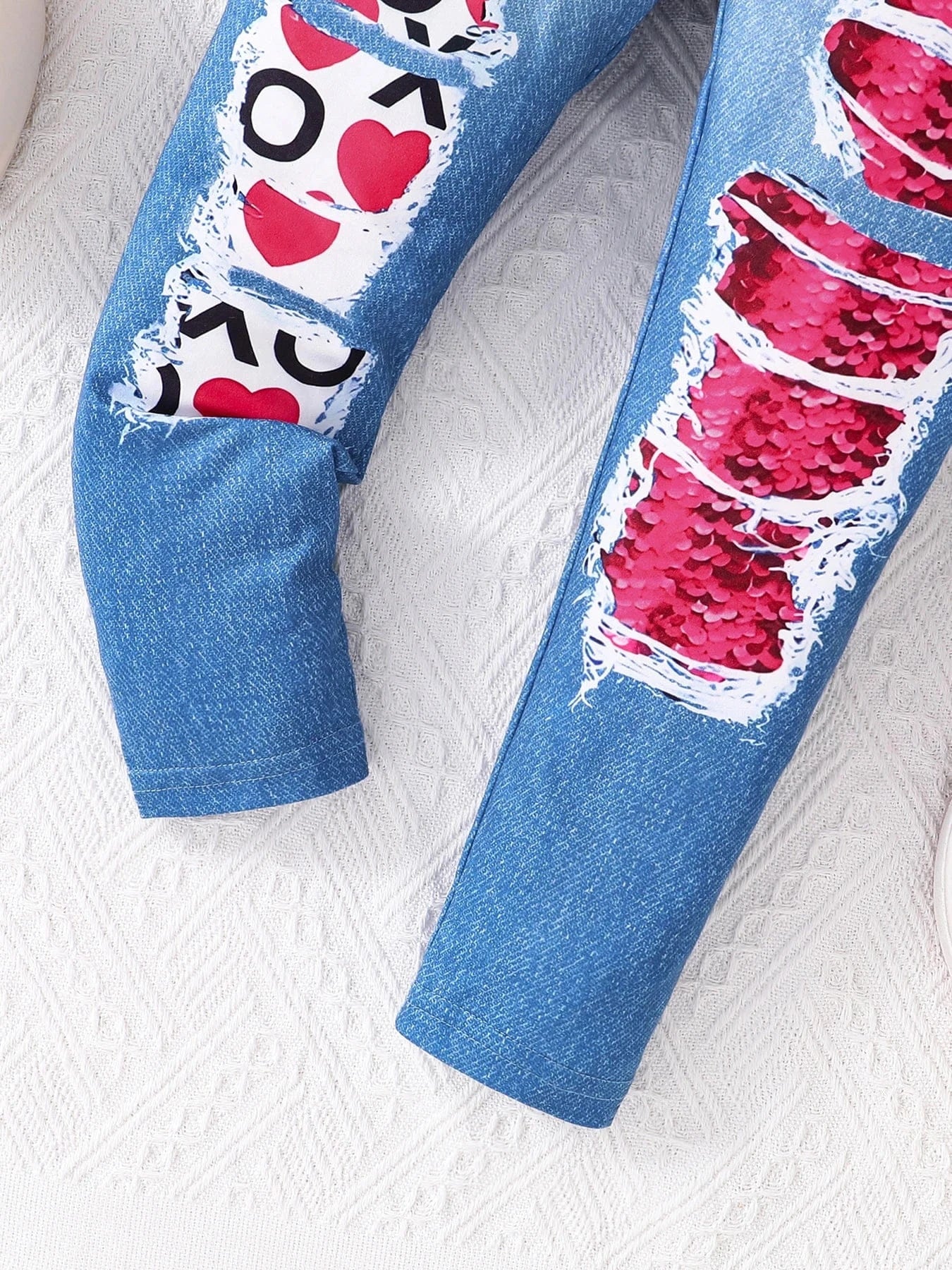 Trendy Kids Apparel Kids Clothing Girls' Pink Love Print Set