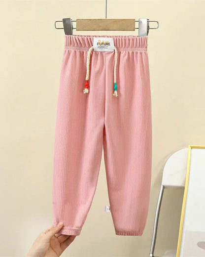 Trendy Kids Apparel Kids Clothing Girls' Solid Color Soft Casual Sport Pants