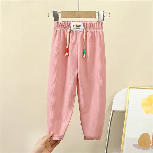 Trendy Kids Apparel Kids Clothing Girls' Solid Color Soft Casual Sport Pants