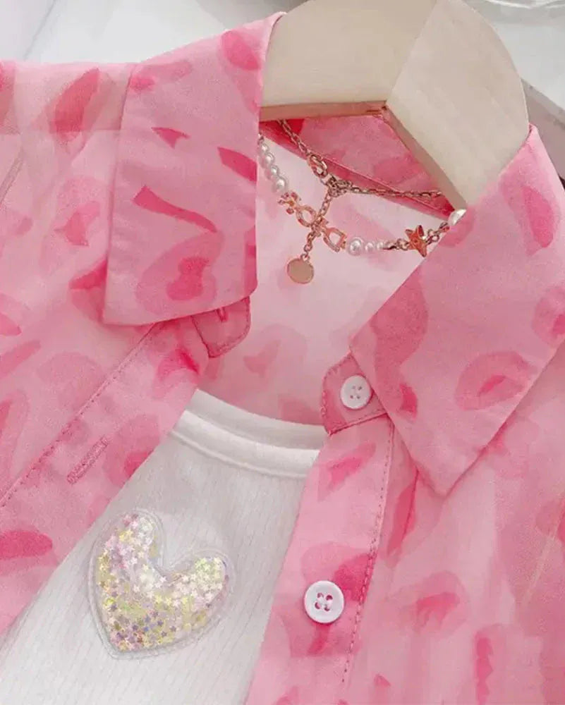 Trendy Kids Apparel Kids Clothing Girls Summer Clothing Set