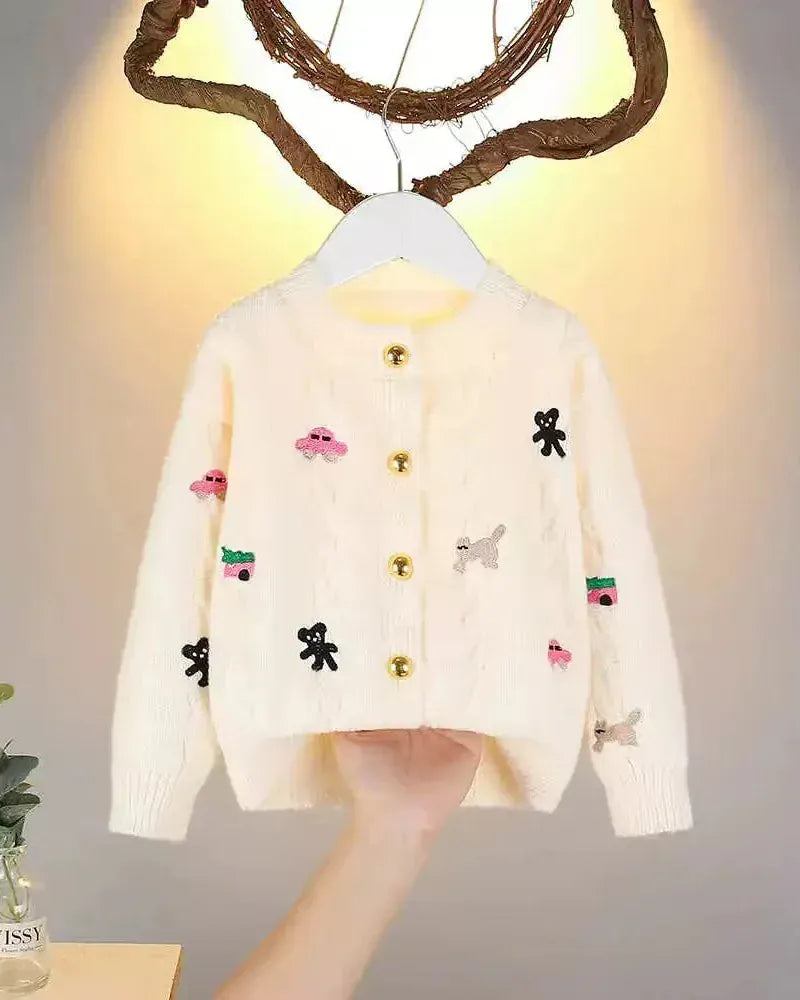 Trendy Kids Apparel Kids Clothing Girls' Sweater Cardigan