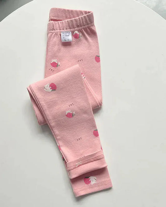 Trendy Kids Apparel Kids Clothing Girls' Thick Cotton Slim Fit Autumn/Winter Leggings