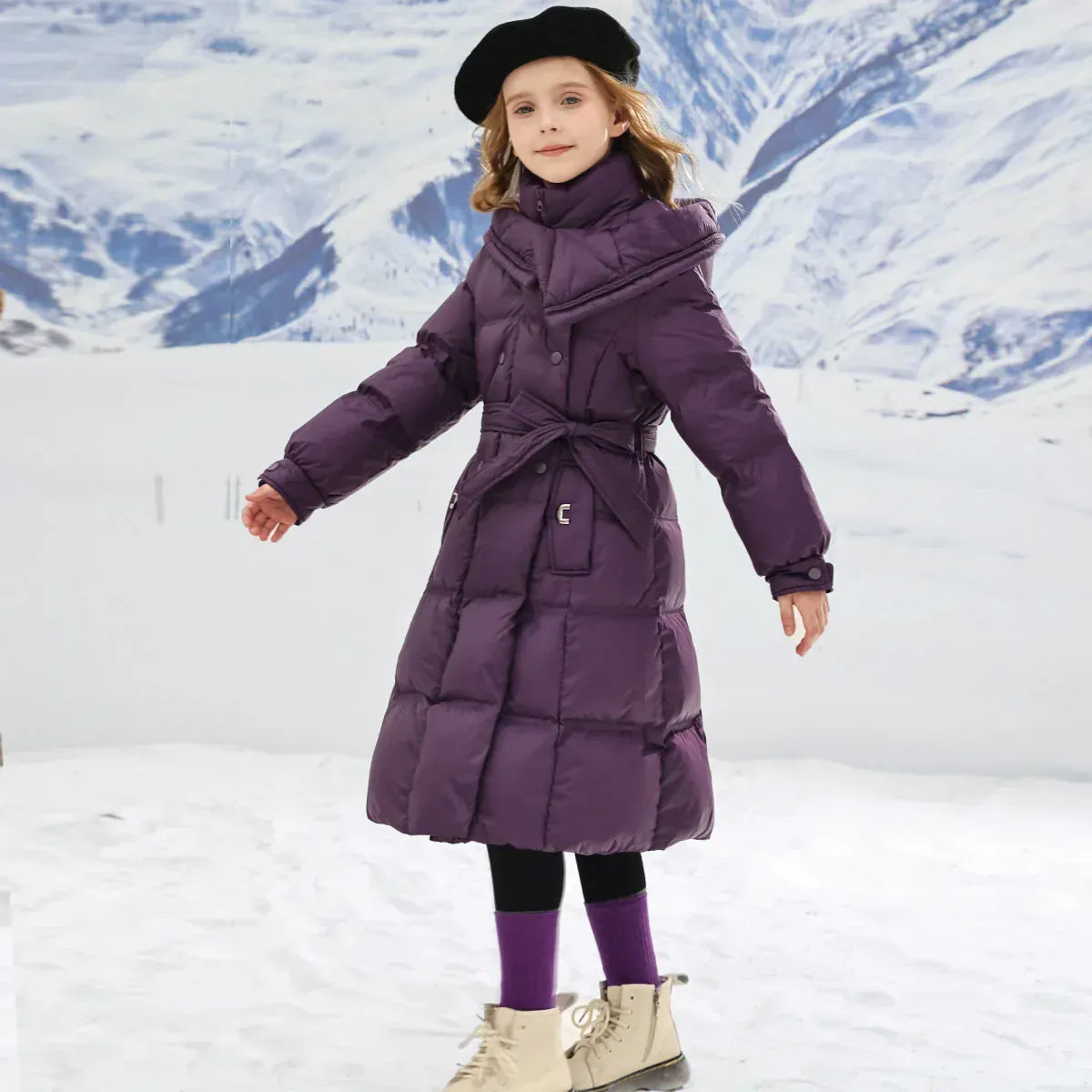 Trendy Kids Apparel Kids Clothing Girls' Thick Warm Cotton Padded Winter Parka