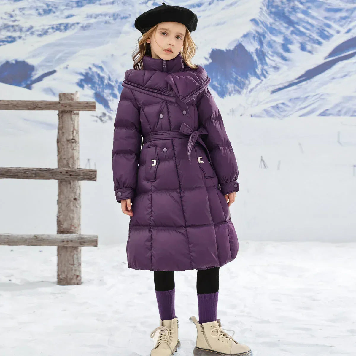 Trendy Kids Apparel Kids Clothing Girls' Thick Warm Cotton Padded Winter Parka