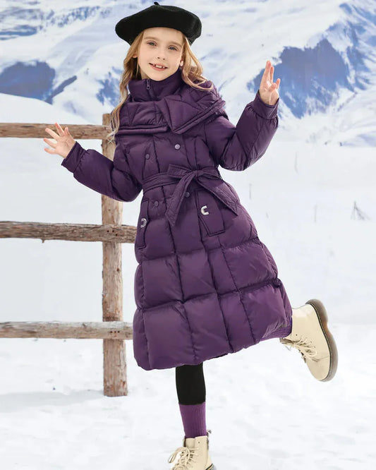 Trendy Kids Apparel Kids Clothing Girls' Thick Warm Cotton Padded Winter Parka