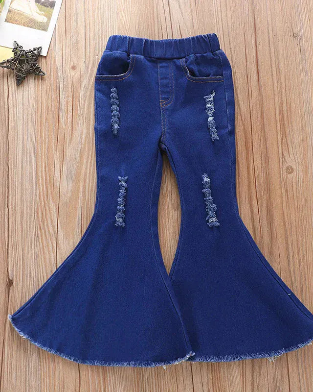 Trendy Kids Apparel Kids Clothing Girls Tight Denim Jeans