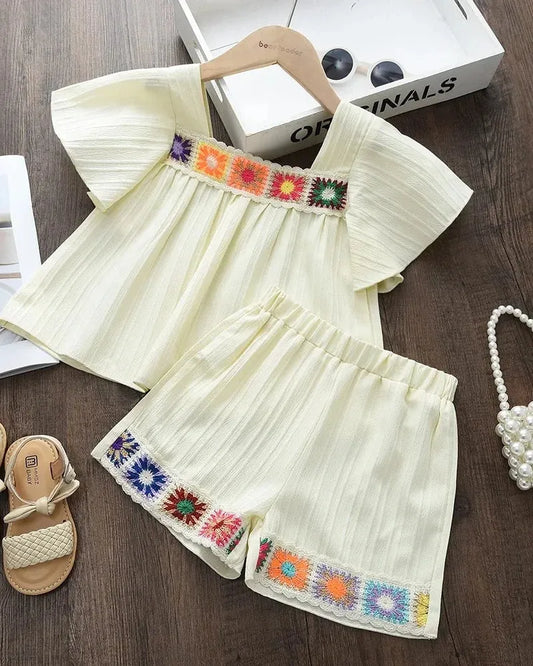 Trendy Kids Apparel Kids Clothing Girls' Vacation Style 2-Piece Set