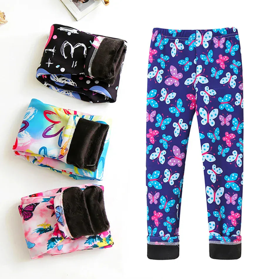 Trendy Kids Apparel Kids Clothing Girls Warm Plush Pants