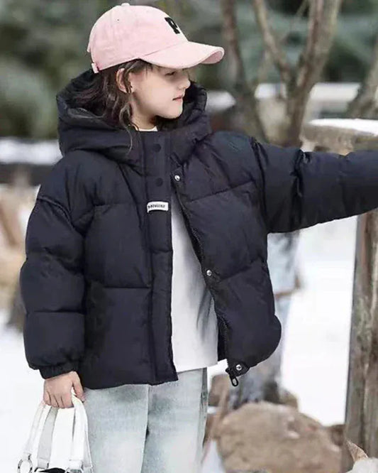 Trendy Kids Apparel Kids Clothing Girls Winter Windproof Cotton Coat