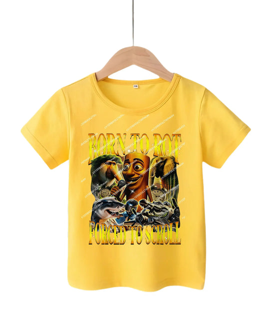 Trendy Kids Apparel Kids Clothing Italian Brainrot Boys T-shirt