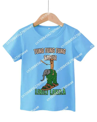 Trendy Kids Apparel Kids Clothing Italian Brainrot Boys T-shirt