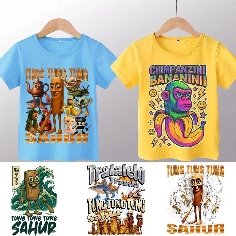 Trendy Kids Apparel Kids Clothing Italian Brainrot Boys T-shirt
