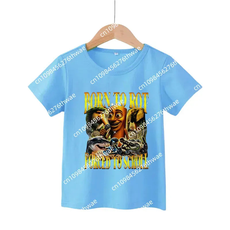 Trendy Kids Apparel Kids Clothing Italian Brainrot Boys T-shirt