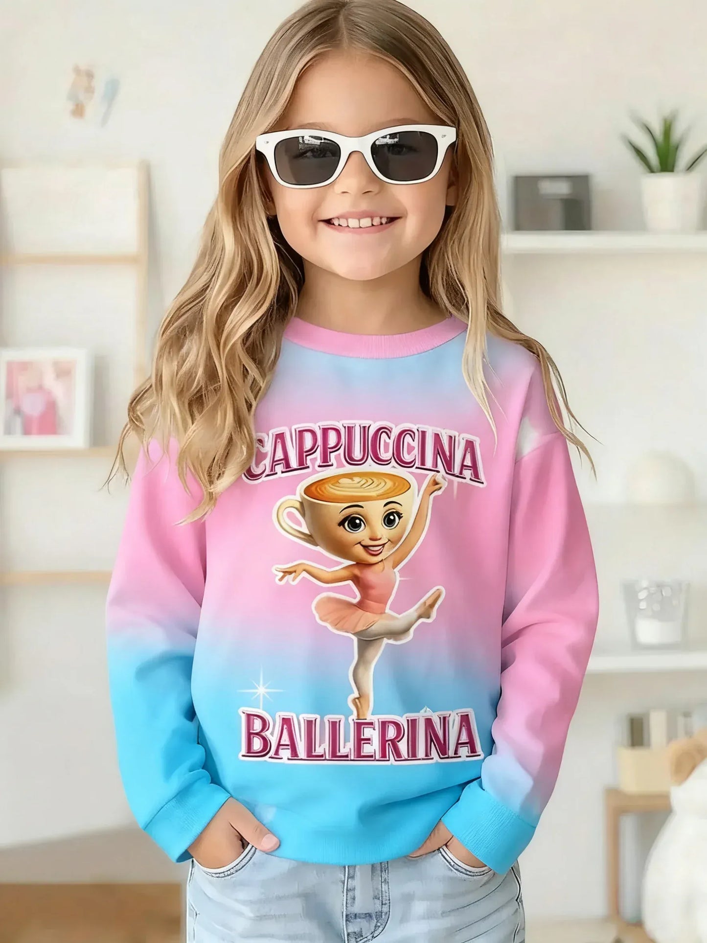 Trendy Kids Apparel Kids Clothing Italian Brainrot Long Sleeve T-Shirt