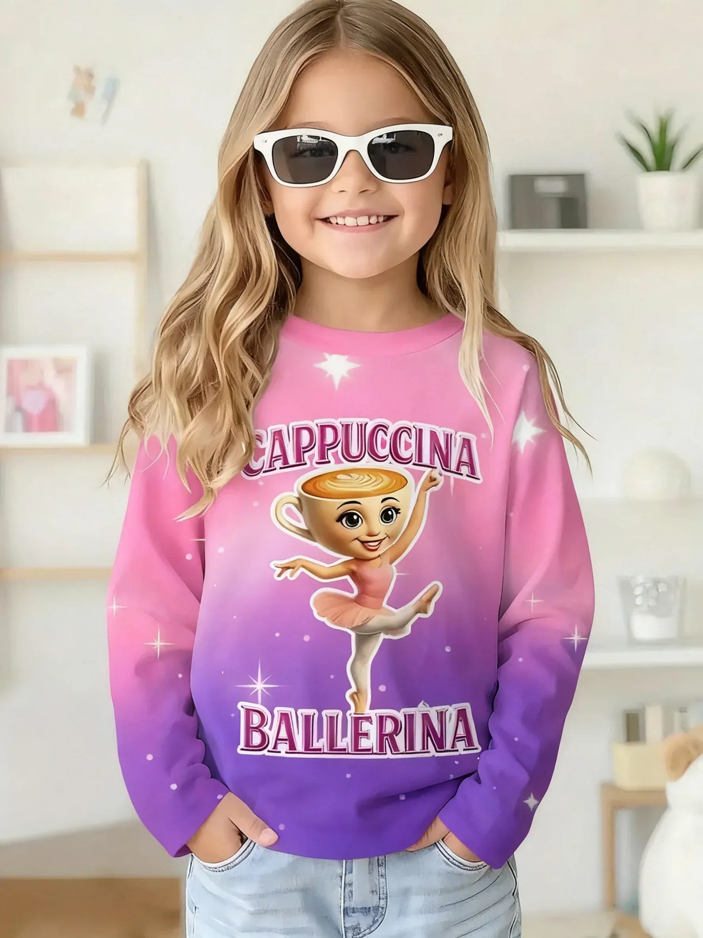 Trendy Kids Apparel Kids Clothing Italian Brainrot Long Sleeve T-Shirt