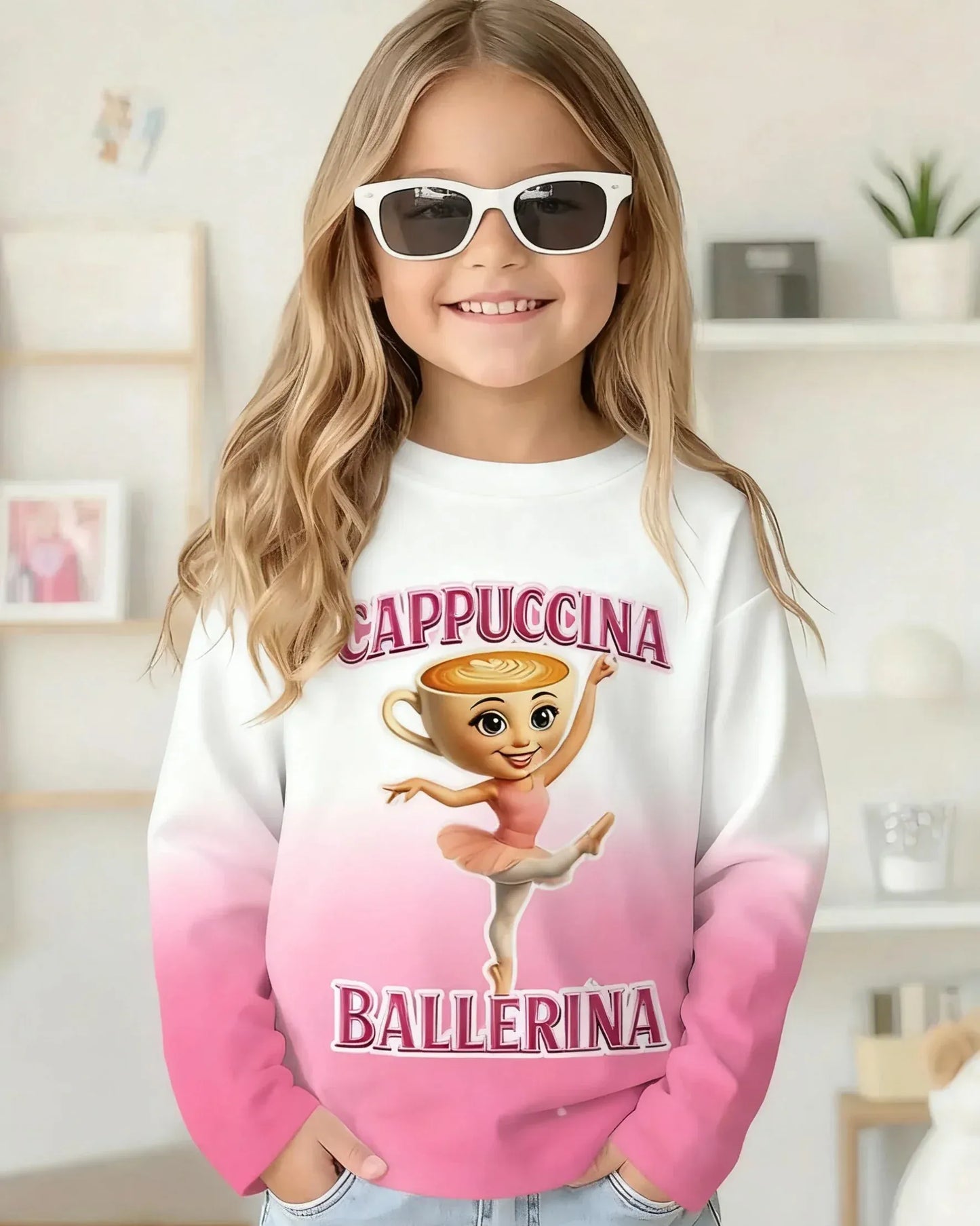 Trendy Kids Apparel Kids Clothing Italian Brainrot Long Sleeve T-Shirt
