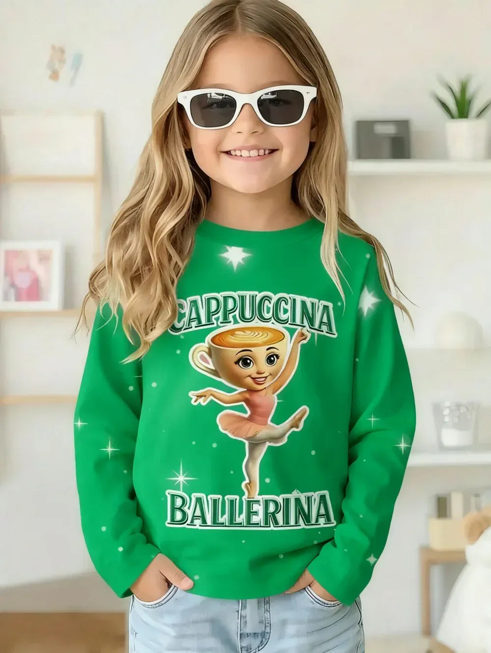 Trendy Kids Apparel Kids Clothing Italian Brainrot Long Sleeve T-Shirt