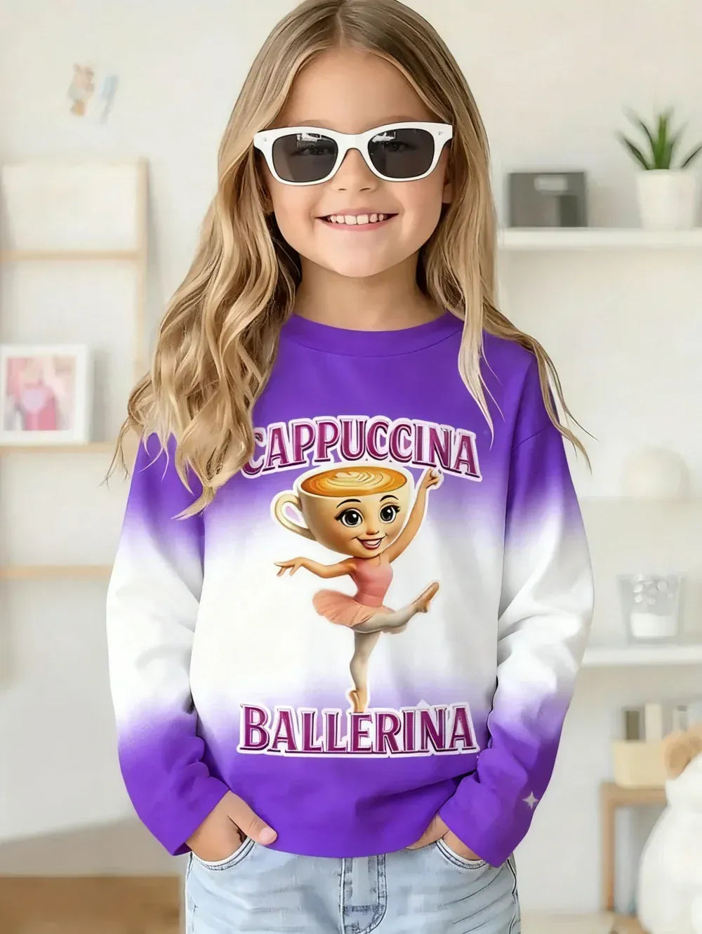 Trendy Kids Apparel Kids Clothing Italian Brainrot Long Sleeve T-Shirt
