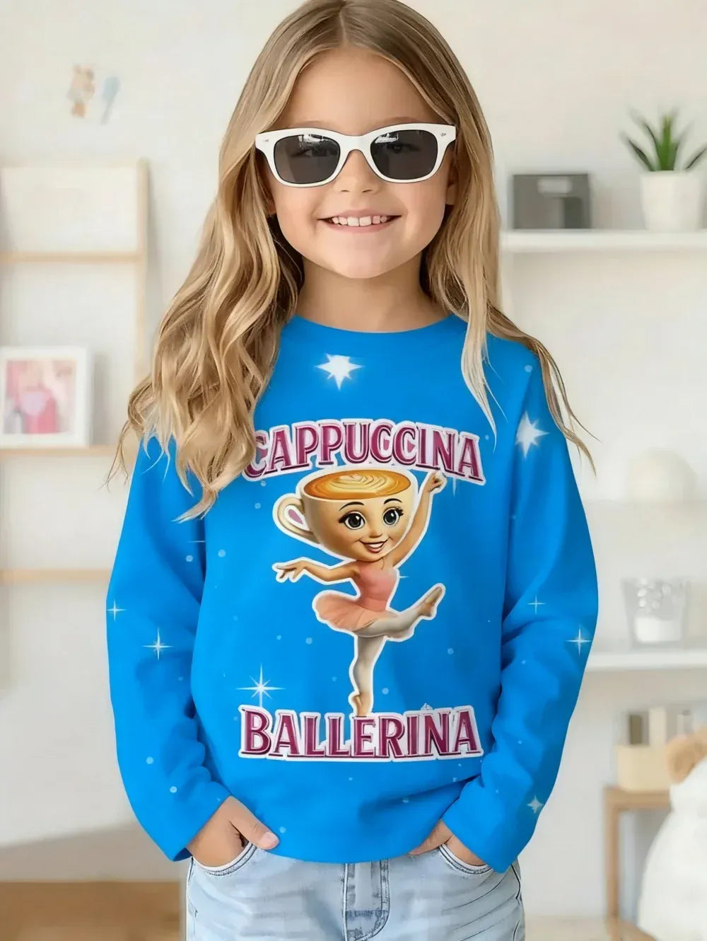 Trendy Kids Apparel Kids Clothing Italian Brainrot Long Sleeve T-Shirt