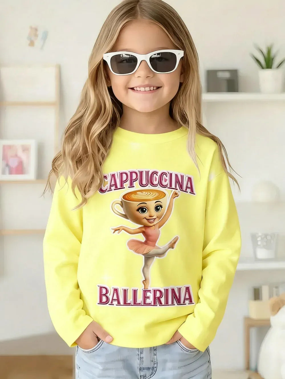 Trendy Kids Apparel Kids Clothing Italian Brainrot Long Sleeve T-Shirt