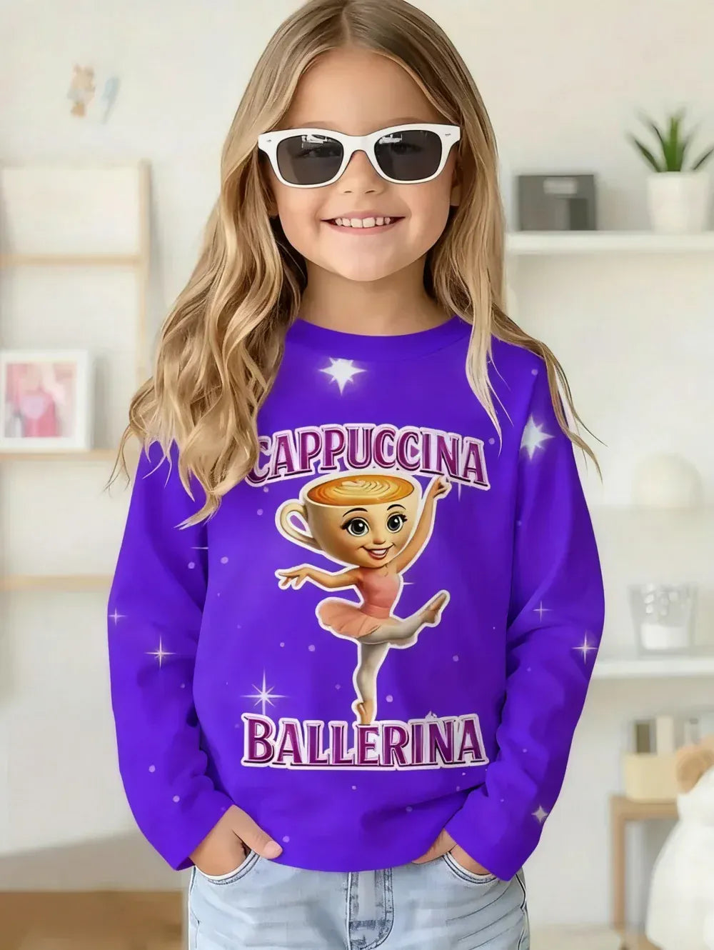 Trendy Kids Apparel Kids Clothing Italian Brainrot Long Sleeve T-Shirt