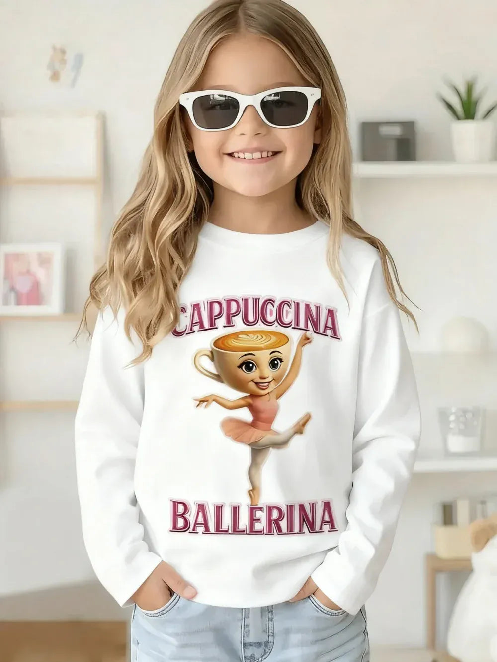 Trendy Kids Apparel Kids Clothing Italian Brainrot Long Sleeve T-Shirt