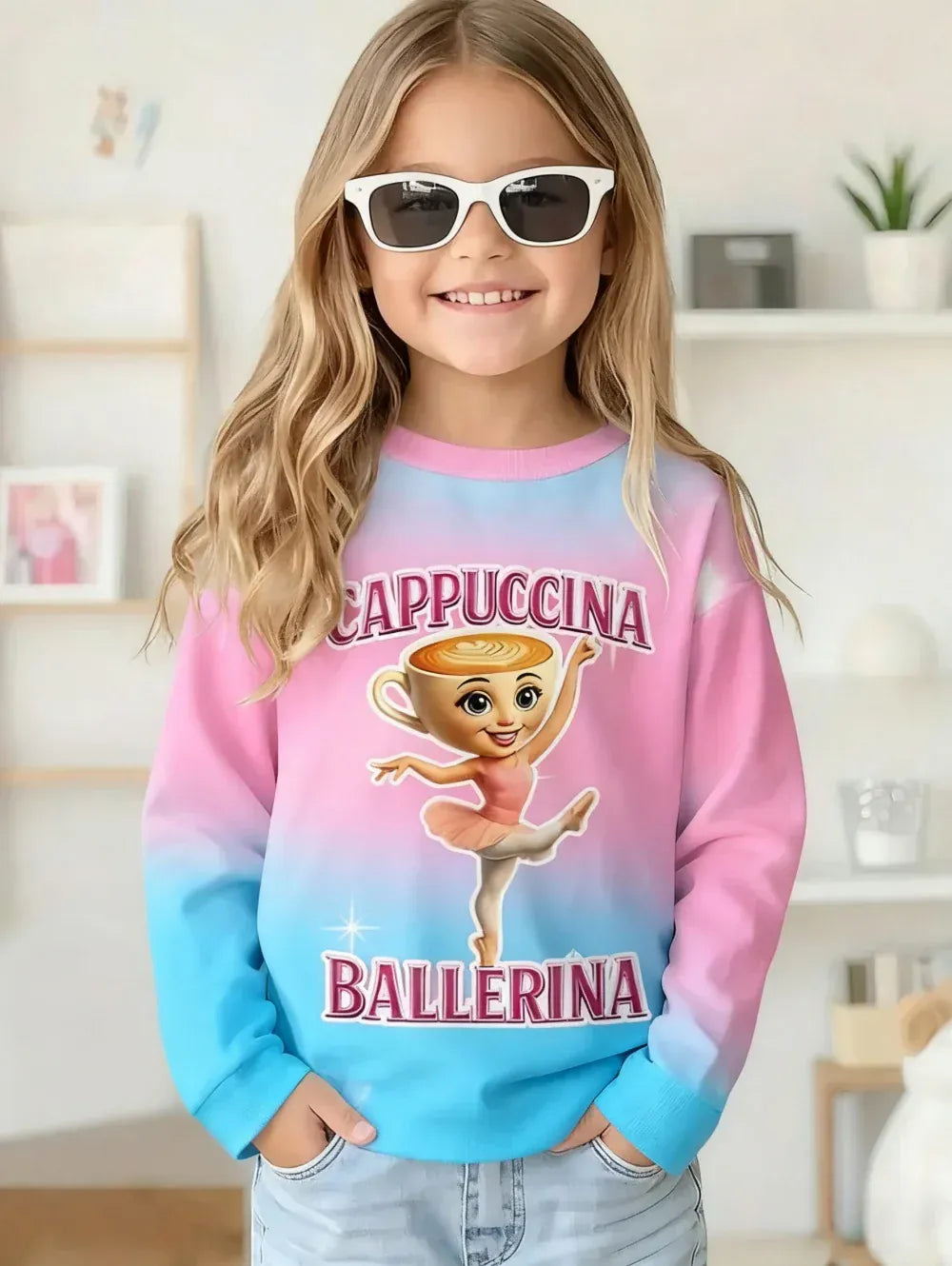 Trendy Kids Apparel Kids Clothing Italian Brainrot Long Sleeve T-Shirt